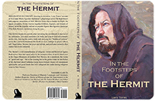 Book cover of The Hermit of La Cueva with the illustration of the hermit.
