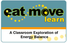 Title slide for the Eat Move Learn application. 