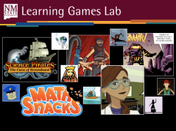 Image of Learning Games Lab characters from games and animations
